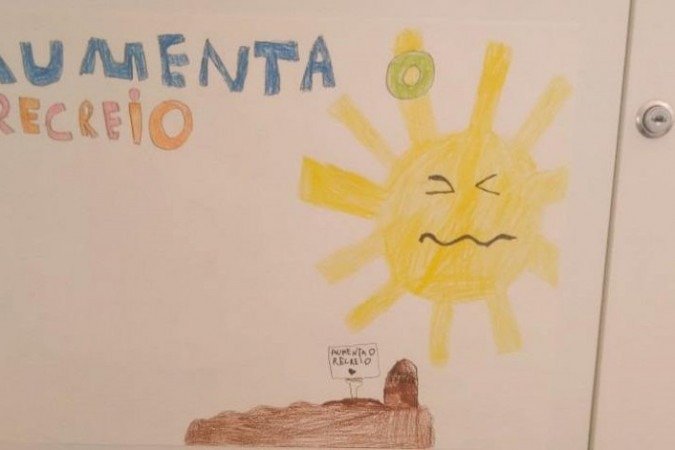 Desenho de estudante da Escola da Serra