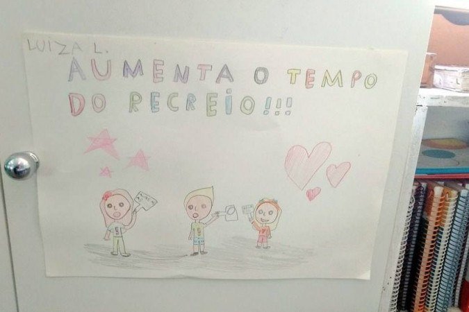 Crian&ccedil;as protestam em BH