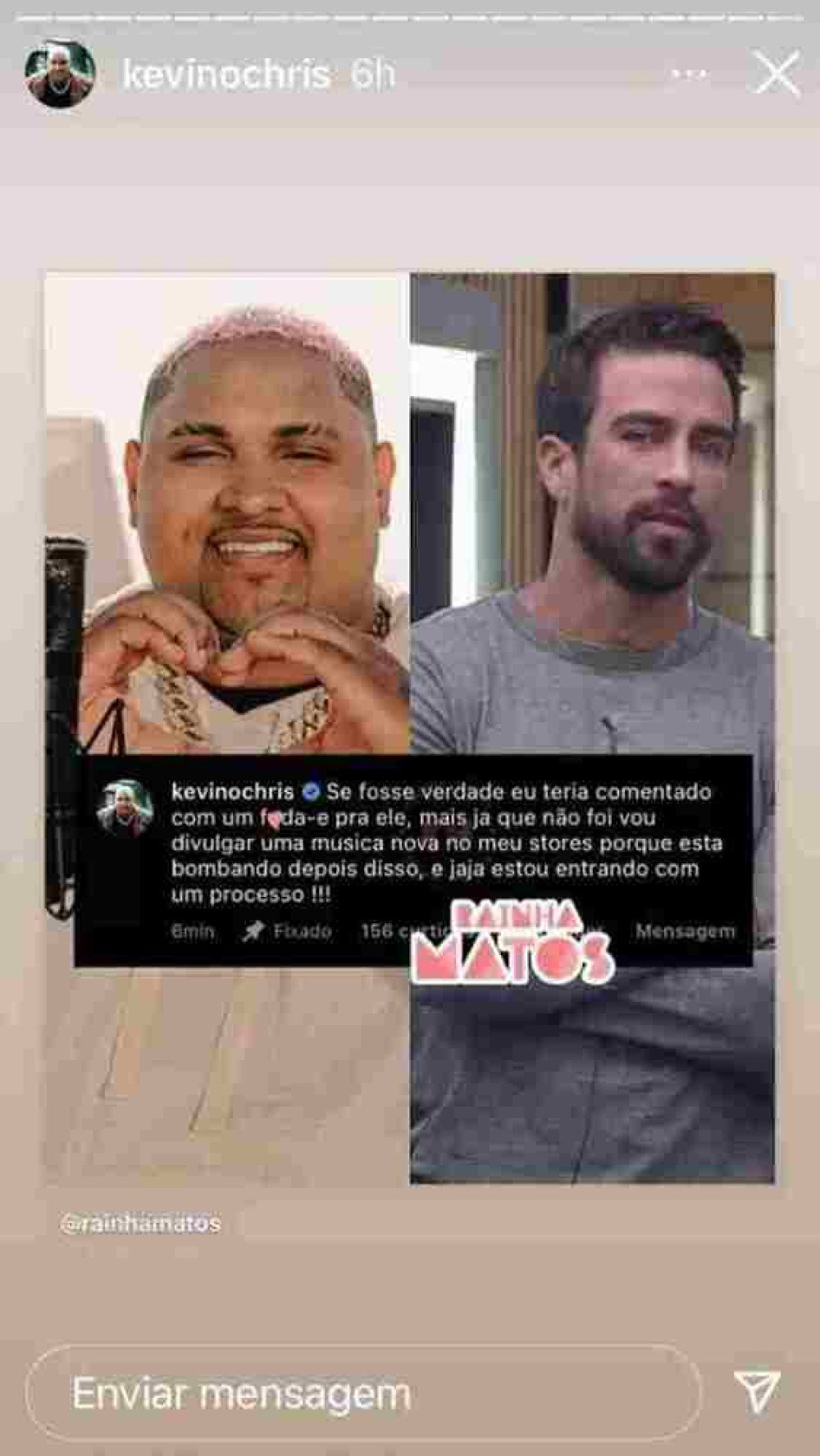 Comentário feito por Kevin O Chris