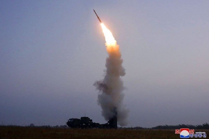 (crédito: STR / KCNA via KNS / AFP) (crédito: STR / KCNA via KNS / AFP)