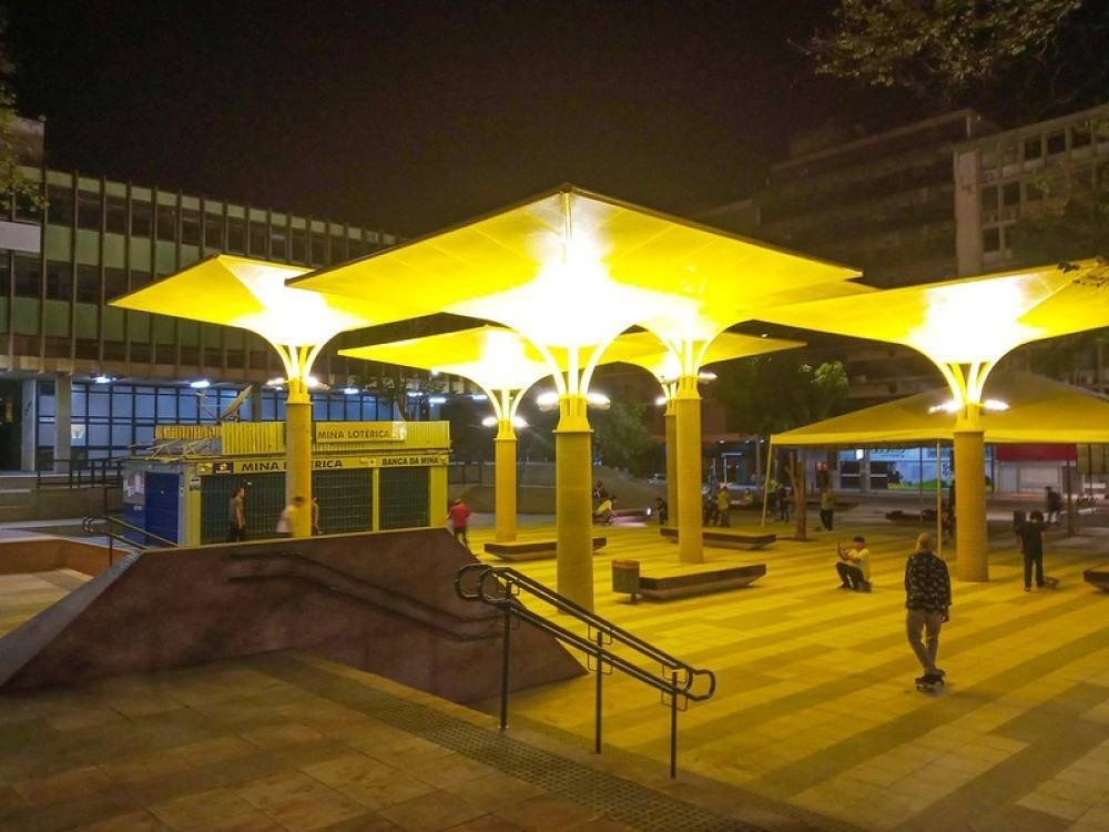 Praça do Povo, no Setor Comercial Sul, conta com pista de Skate 