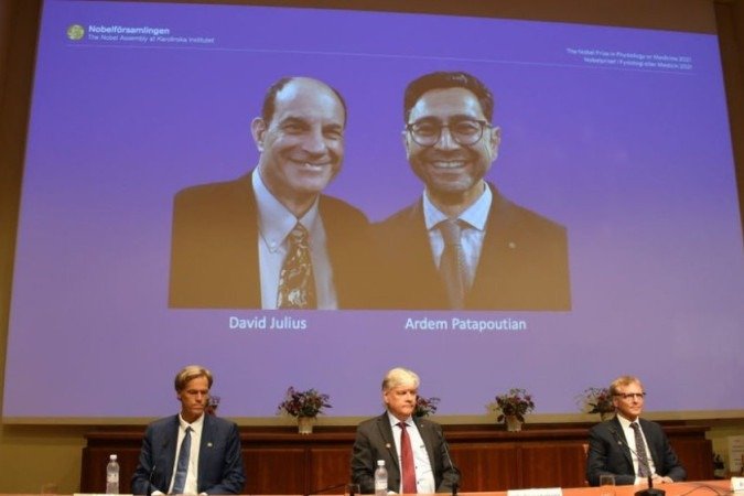 Getty Images // David Julius e Ardem Patapoutia são os ganhadores do Prêmio Nobel de Medicina de 2021 - Getty Images // David Julius e Ardem Patapoutia são os ganhadores do Prêmio Nobel de Medicina de 2021 -