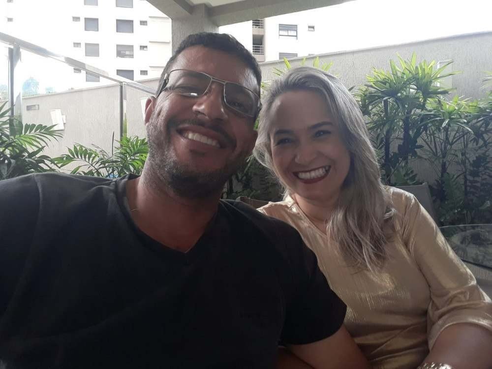Cinegrafista Magno Lúcio com a esposa Ivanete Rabelo 