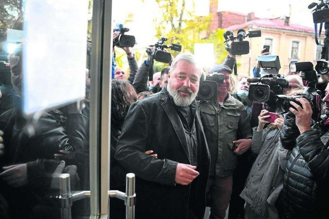 Muratov, editor do Novaya Gazeta: assassinatos não o intimidaram - (crédito: Natalia Kolesnikova/AFP) Muratov, editor do Novaya Gazeta: assassinatos não o intimidaram - (crédito: Natalia Kolesnikova/AFP)