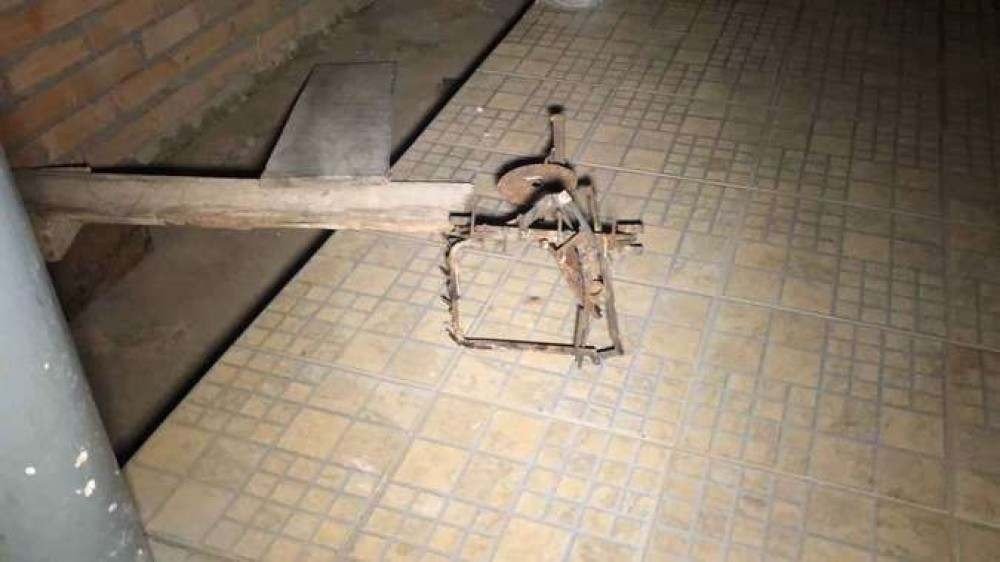 Uma das armadilhas instaladas pelo ex-militar 