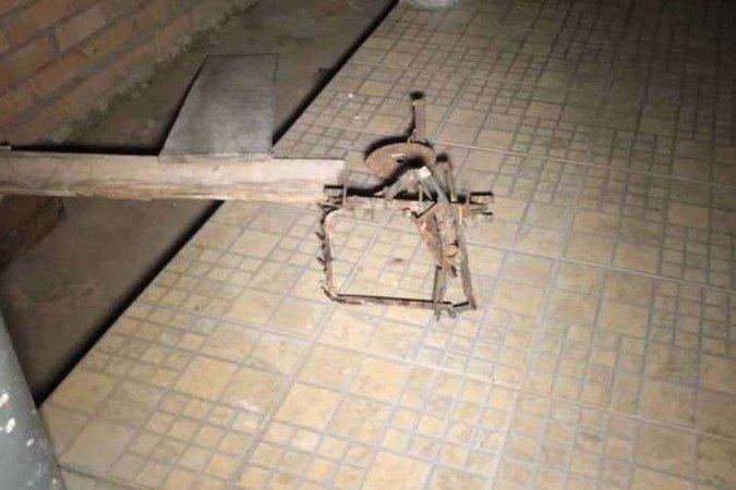 Uma das armadilhas instaladas pelo ex-militar
