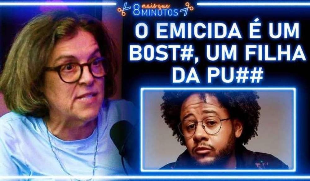 Barbara Gancia relembra treta com Emicida: 'Filho da p*ta'