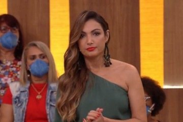 Patrícia Poeta conta que foi assediada ainda na adolescência. Apresentadora comentou sobre o trauma enquanto apresentava reportagem sobre jovem que foi dopada por um motorista de aplicativo e pulou de carro em movimento para se salvar. -  (crédito: GShow/Reprodução)