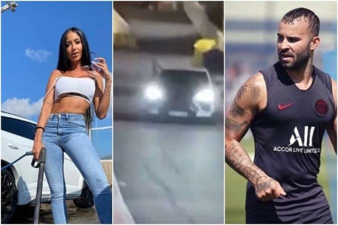 Ironicamente, Aurah adora compartilhar cliques com a Lamborghini de Rodríguez - (crédito: Reprodução/Twitter/Instagram/@jeserodriguez10/@aurah.ruiz) Ironicamente, Aurah adora compartilhar cliques com a Lamborghini de Rodríguez - (crédito: Reprodução/Twitter/Instagram/@jeserodriguez10/@aurah.ruiz)