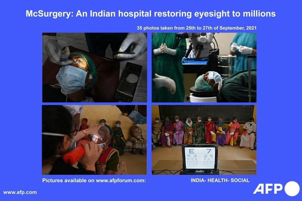 Indianos recuperam a visão por cirurgia gratuita inspirada no McDonald's