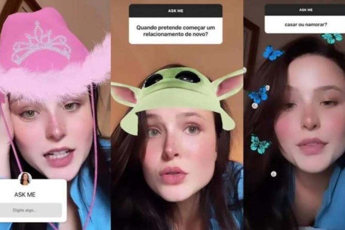 Larissa Manoela responde perguntas dos fãs nas redes sociais - (crédito: Reprodução/Instagram/Montagem) Larissa Manoela responde perguntas dos fãs nas redes sociais - (crédito: Reprodução/Instagram/Montagem)