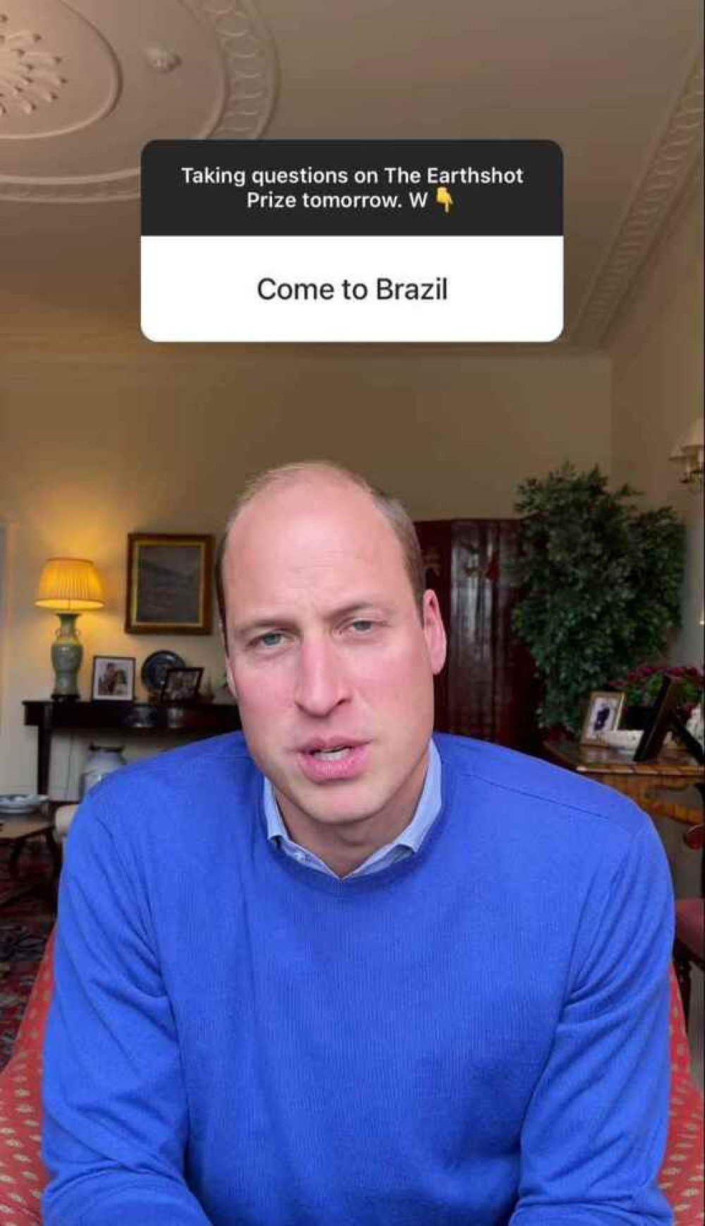 Príncipe William fala sobre vontade de vir ao Brasil