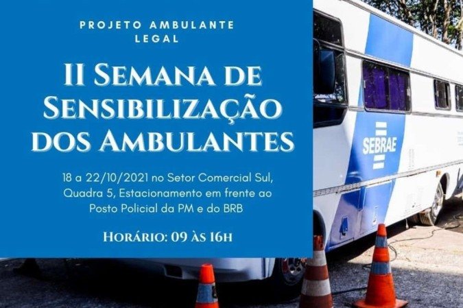 Para participar, basta ir até o ônibus do Sebrae que estará estacionado no Setor Comercial Sul, na Quadra 5 -  (crédito: Reprodução)