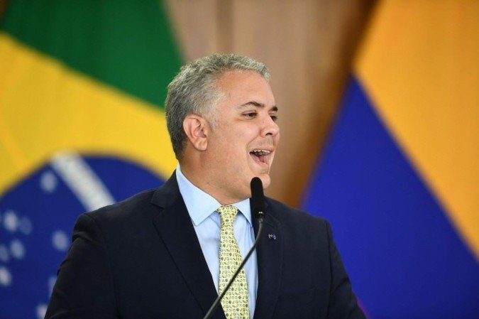 Presidente da Colômbia, Ivan Duque em visita ao Brasil - (crédito: AFP) Presidente da Colômbia, Ivan Duque em visita ao Brasil - (crédito: AFP)