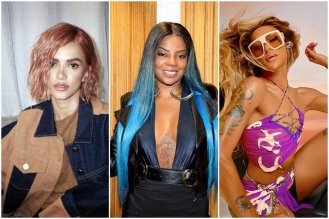 A categoria brazuca promete chamar a atenção do pop mundial -  (crédito: Manu Gavassi/Instagram - Ludmilla/Instagram - Ernna Cost/Divulgação)