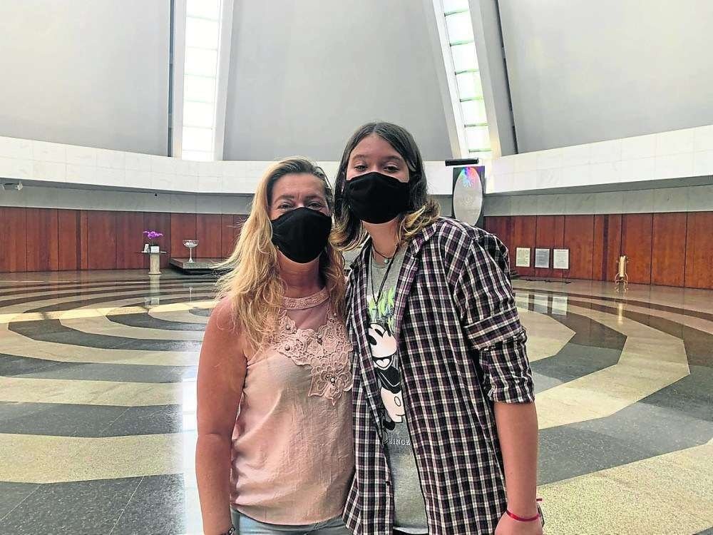 Meire e Maria Clara: visitantes do TBV há 13 anos