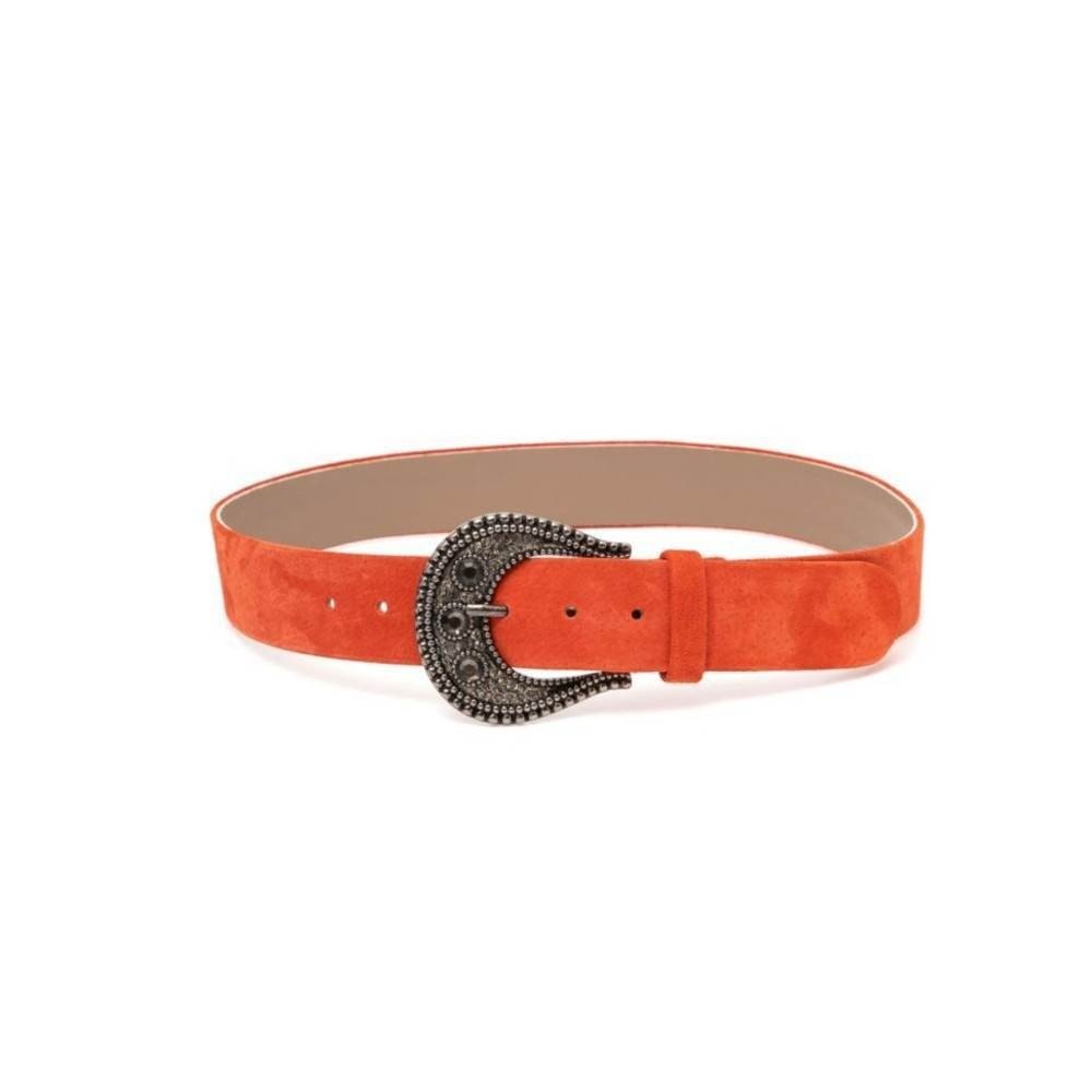 Cinto Fivela Arredondada Laranja, da PatBO (R$ 399)