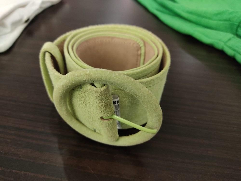 Cinto verde, da Siberian, no Conjunto Nacional (R$ 99,90)
