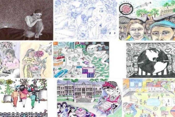 Ao todo, os jurados do concurso selecionaram 12 desenhos que vão compor um calendário de 2022 -  (crédito: Reprodução)