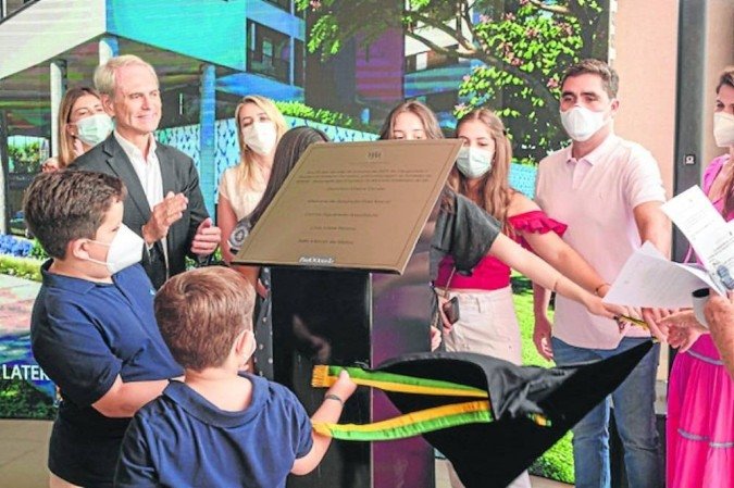 Lan..amento e inaugura....o de edif..cios. Guar.. II, Bras..lia. 23/10/2021. Foto: Rayra Paiva Franco.