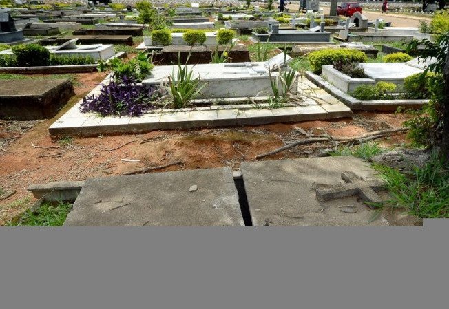 27/10/2021 CrÃ©dito: Marcelo Ferreira/CB/D.A Press. Brasil. Brasilia - DF CemitÃ©rio Campo da EsperanÃ§a em Taguatinga, preparativos para o dia dos finados. Descaso e abandono.