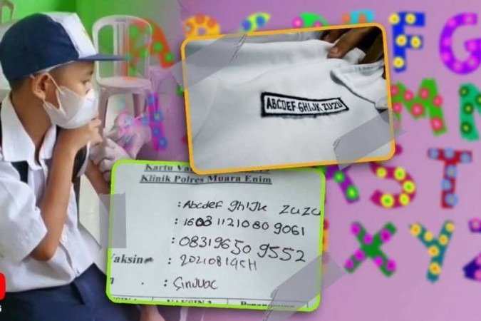Menino de 12 anos se chama ABCDEF GHIJK - (crédito: Reprodução) Menino de 12 anos se chama ABCDEF GHIJK - (crédito: Reprodução)