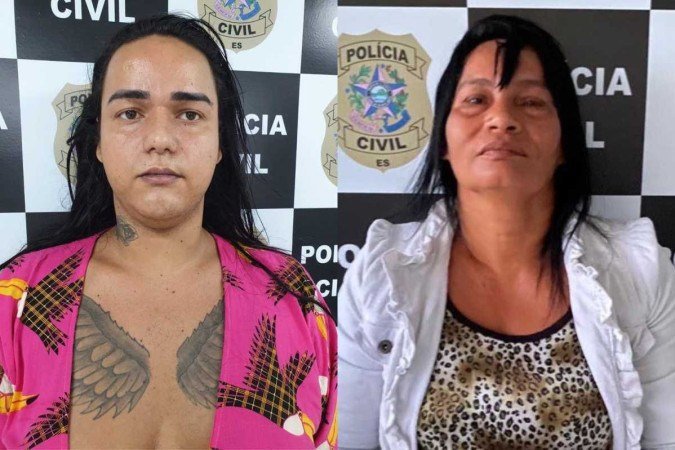 Bruna Hoffman e a mãe, Lucineia Pereira, foram acusadas de incitar o linchamento de um homem após uma briga pelo valor de um programa -  (crédito: PCES/Divulgação)