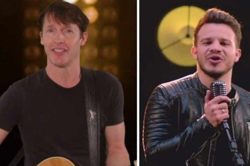 James Blunt dança 'Coração cachorro' e brinca: 'vou mandar a conta'