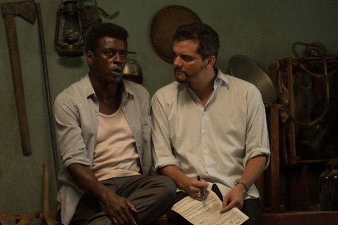 Seu Jorge e Wagner Moura nos bastidores do longa 'Marighella' - (crédito: Crédito:Globo Filme /Divulgação) Seu Jorge e Wagner Moura nos bastidores do longa 'Marighella' - (crédito: Crédito:Globo Filme /Divulgação)
