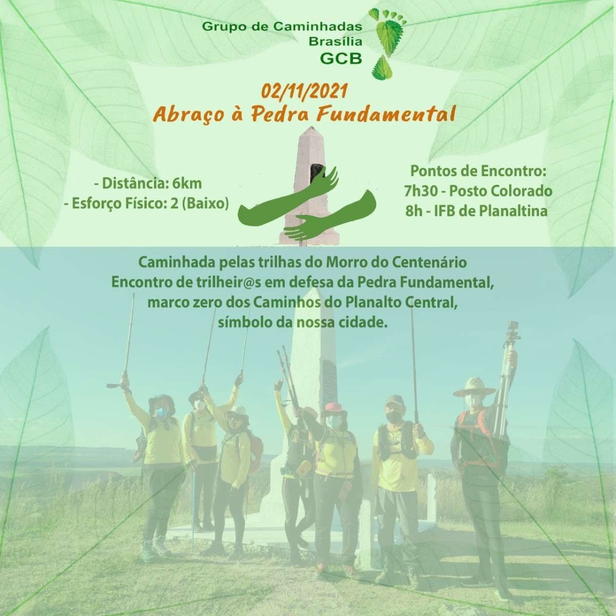 Grupo organiza ato em protesto ao vandalismo sofrido na Pedra Fundamental de Brasília