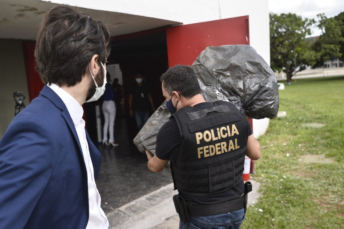  03/11/2021 Crédito: Minervino Júnior/CB/D.A Press. Brasil.  Brasilia - DF. Doação de acervo indígena da Polícia Federal/ Funai para o museu do índio de Brasília. 