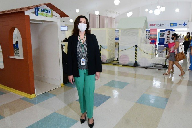  03/11/2021. Crédito: Ed Alves/CB/D.A Press. Brasil. Brasília - DF. Cidades. Nova Diretora do Hospital da Criança Valdenize Tiziani. 