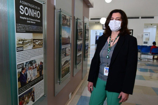  03/11/2021. Crédito: Ed Alves/CB/D.A Press. Brasil. Brasília - DF. Cidades. Nova Diretora do Hospital da Criança Valdenize Tiziani. 