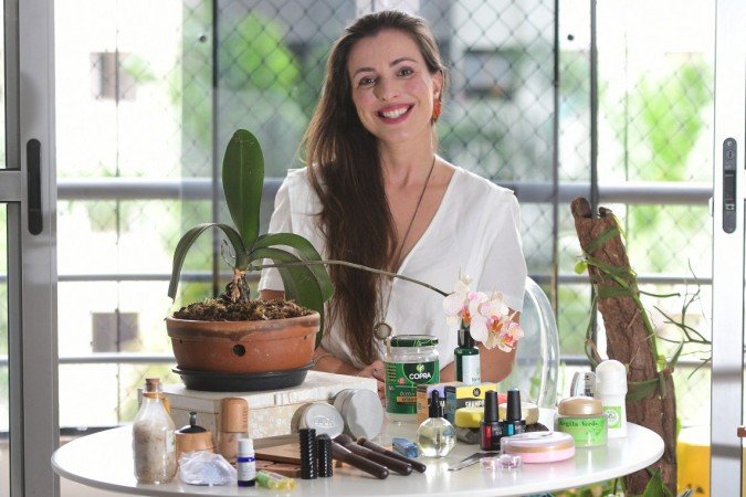  03/11/2021. Crédito: Minervino Júnior/CB/D.A Press. Brasil. Brasília - DF. Revista. Beleza Sustentavel. Na foto  Ju Sarti. 