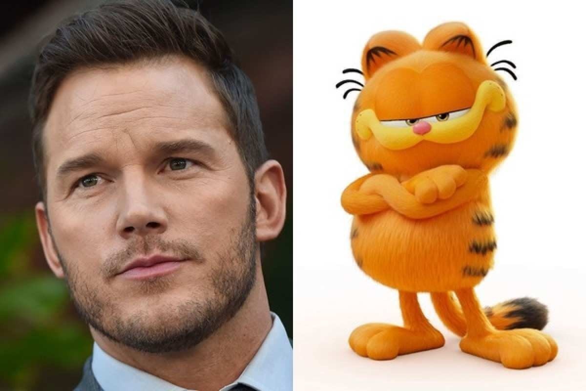 Ator Chris Pratt será dublador de Garfield em nova animação
