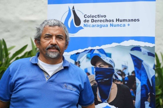 Gonzalo Carri&oacute;n Maradiaga, 60 anos, ativista dos direitos humanos e presidente do Colectivo Nicaragua Nunca M&aacute;s 