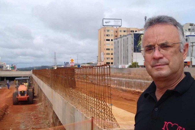 lajes do túnel de Taguatinga começam a ser construídas e vão até o próximo dia 20 de novembro. Bispo Renato, administrador de Taguatinga