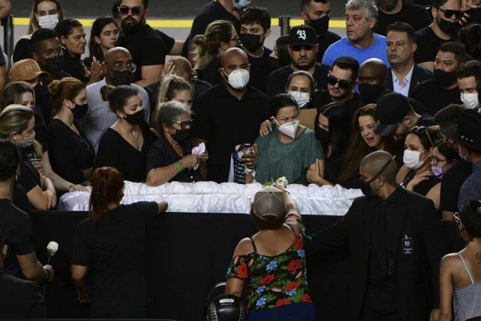 Enterro da cantora Marília Mendonça em Goiânia- Parque  memorial de Goiânia