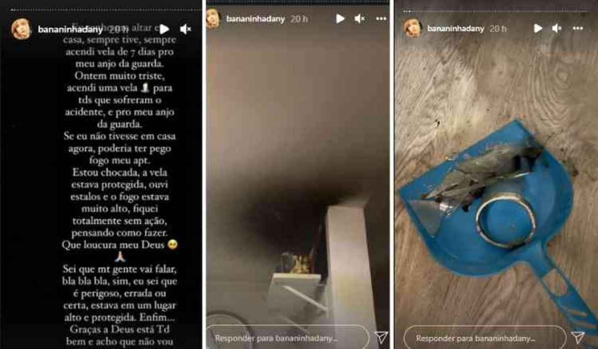 Relato de Dany Bananinha sobre incêndio causado por vela de sete dias 