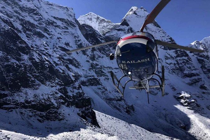 (crédito: Kailash Helicopter Services / AFP) (crédito: Kailash Helicopter Services / AFP)