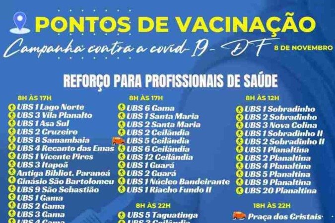 vacina covid-19 reforço saúde e segunda dose coronavac (8/11)