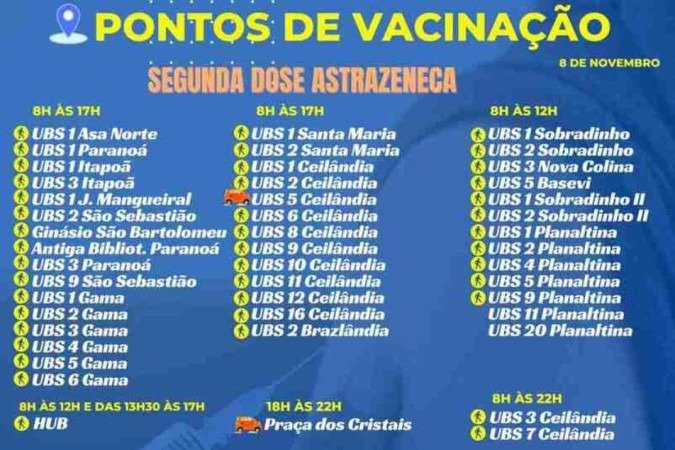 vacina covid-19 segunda dose Astrazenica e Pfizer (8/11)