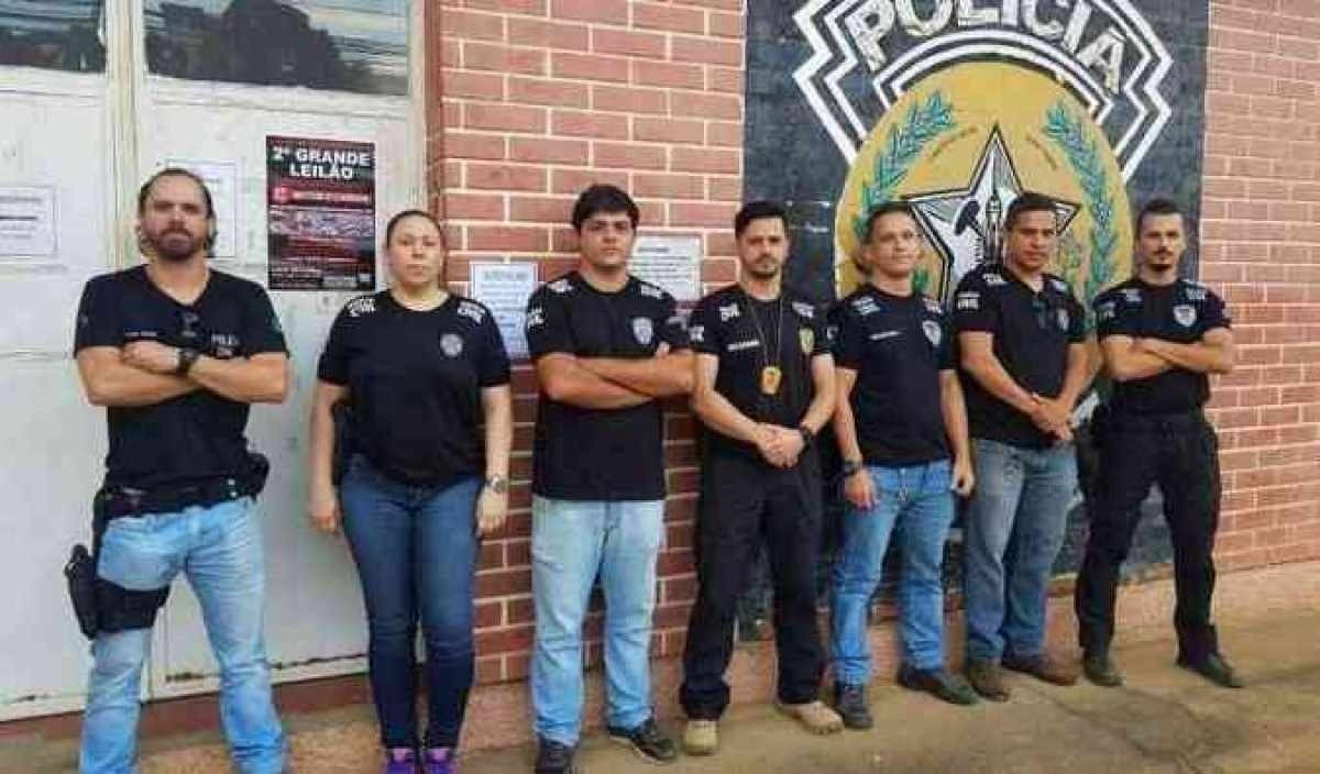 Equipe da Polícia Civil de Divino (MG) 