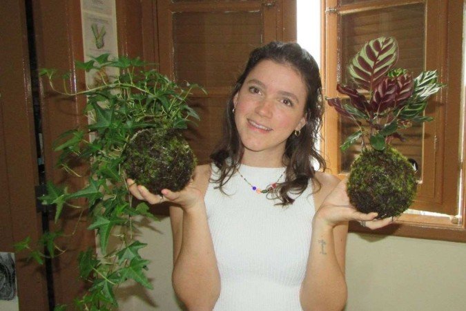 Paula Spadari: fazer kokedamas é uma atividade simples, mas, ao mesmo tempo, complexa
