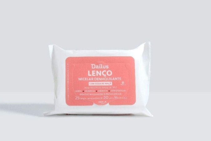 Lenço micelar e demaquilante, da Dailus (R$ 19,90)