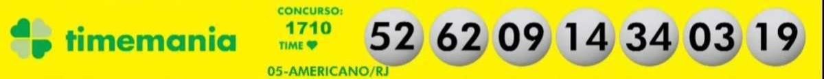 Confira os números sorteados na Timemania desta terça (9/11)