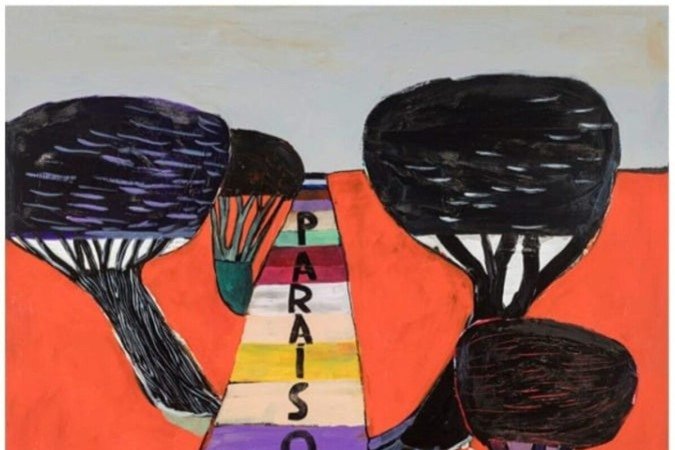 Obra de Leo Tavares na exposição Construção de minimundos na Referência Galeria de Arte