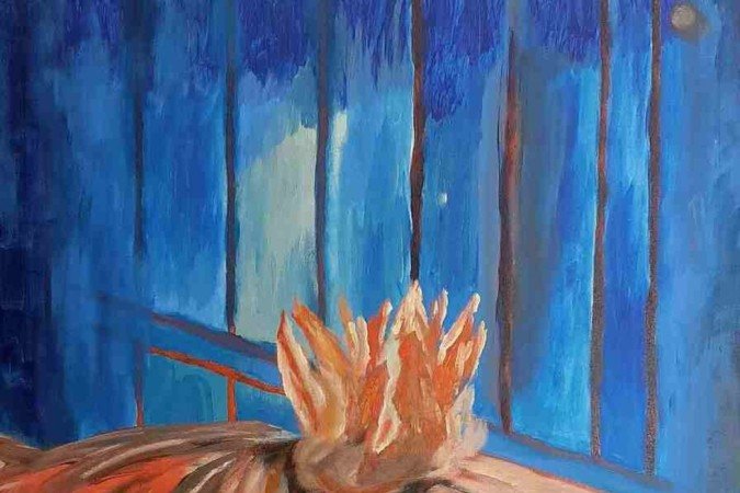 Obra de Leo Tavares na exposição Construção de minimundos na Referência Galeria de Arte