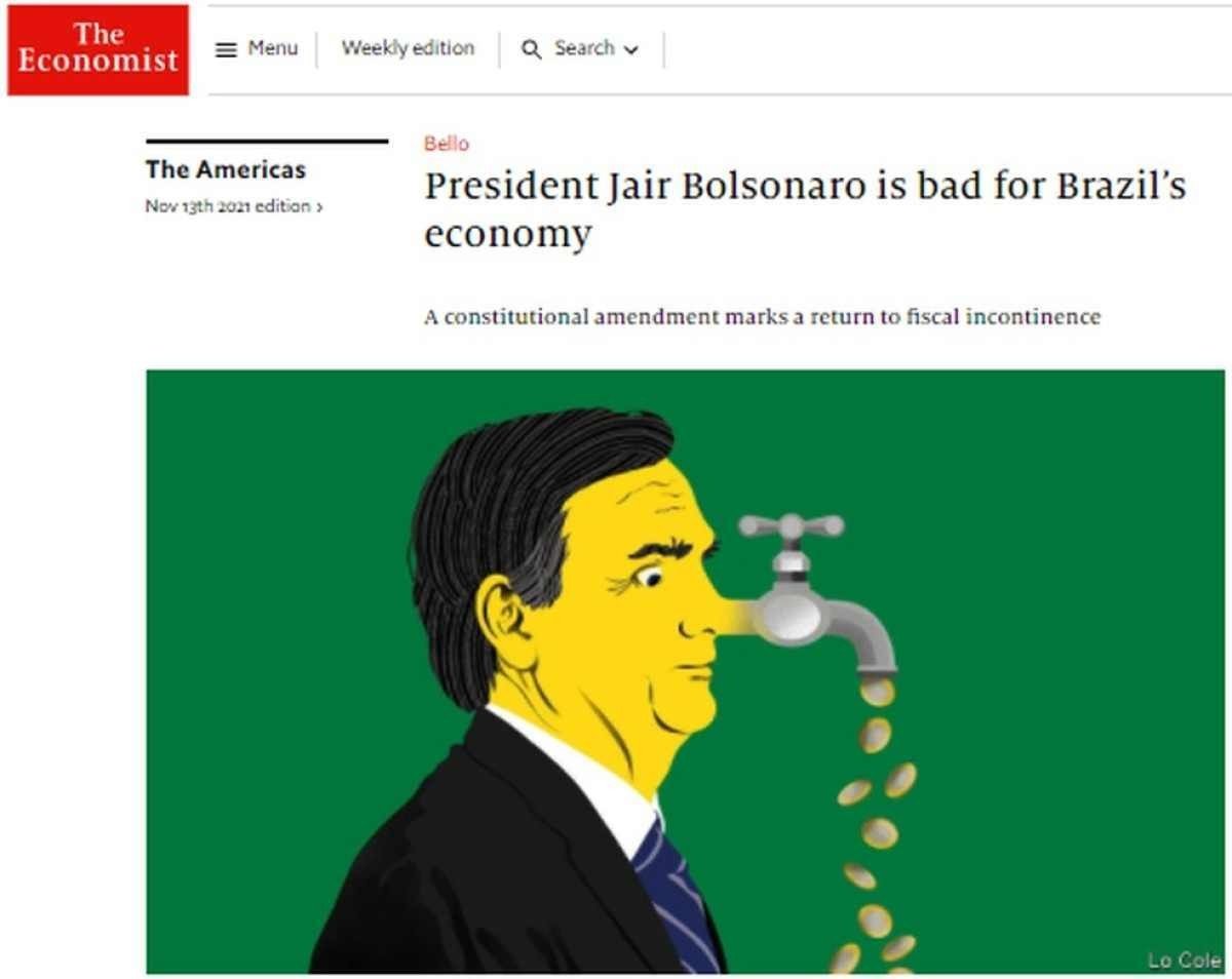 'The Economist' diz que Bolsonaro faz mal para a economia do Brasil 