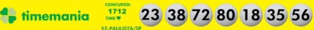 Confira os números sorteados na Timemania deste sábado (13/11)